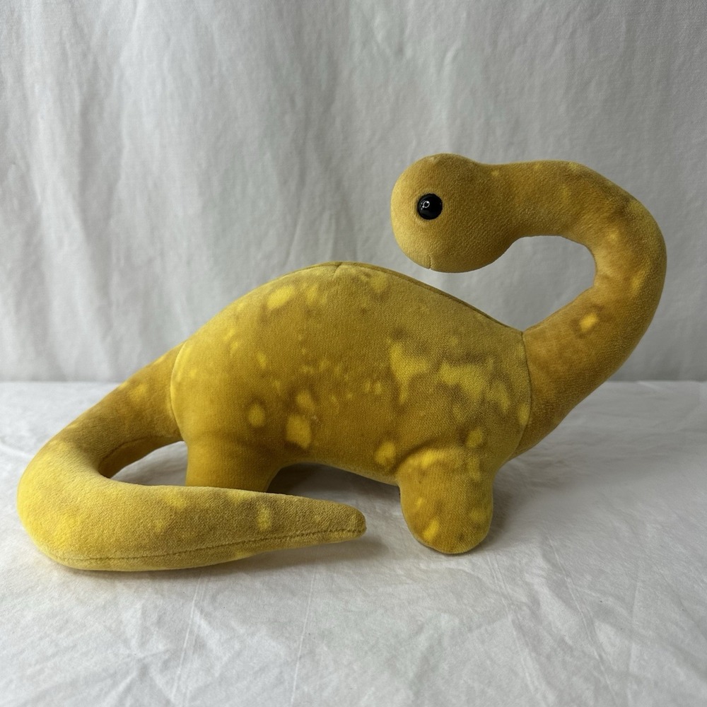 Gund Yellow Splotch Brachiosaurus Dinosaur Plush Stuffed Animal Toy Vintage 1986